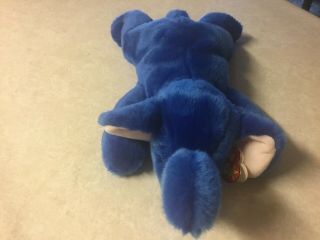 Ty Beanie Buddy Peanut Royal Blue Elephant 1998