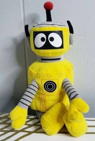 Yo Gabba Gabba 10 " Plex Robot Plush Ty Beanie Baby