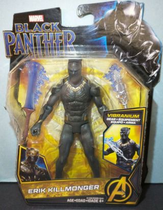 Hasbro Erik Killmonger Vibranium Gear Black Panther 6 Inch Marvel Action Figure