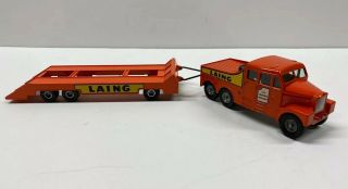 Vintage 1960’s Lesney Matchbox King Size No.  8 Scammell 6x6 Tractor & Trailer