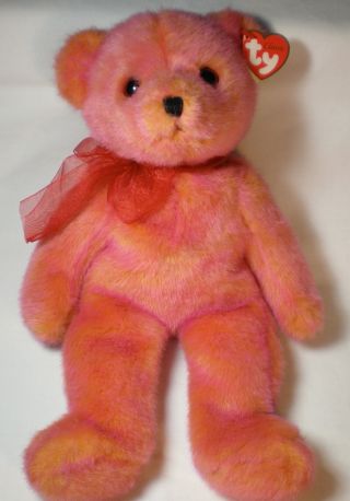Ty Plush Classic Bear Rouge W/tags 11 Inches