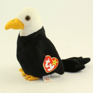 Ty Beanie Baby - Baldy The Eagle (made In Indonesia Tags) Mwmt 