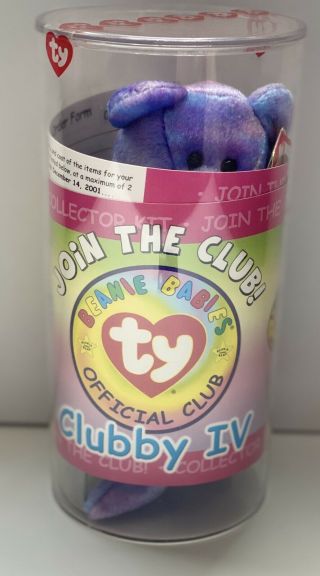 Ty Clubby Iv Beanie Babies Official Club Kit ☆new In Case☆