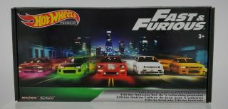 D1 2019 Hot Wheels Premium Fast & Furious Fast B Case Box Set Of 5 Cars