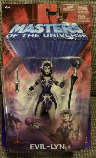 Masters Of The Universe Motu 2003 Evil - Lyn Evil Lyn Mattel On Card