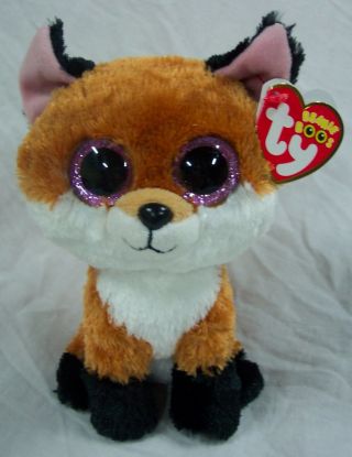 Ty Beanie Baby Extra Soft Slick The Fox 6 " Stuffed Animal