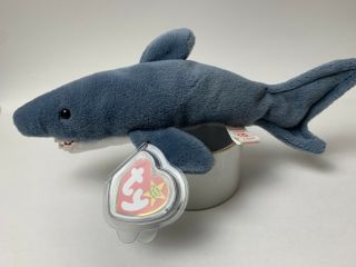 Rare Beanie Baby - 1996 - “crunch” The Shark.  Owner.  Style “4130”.