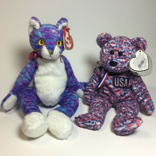 Ty Beanie Baby - Kooky And Usa Stuffed Animals Plush Toy 2 For $10