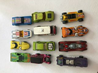 Vintage Early 1970 ' s Hot Wheels and Matchbox 12 cars in Rally Case 3
