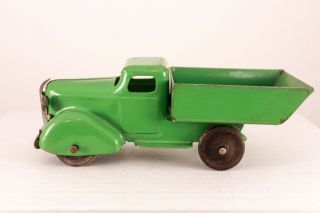 Wyandotte Dump Truck 318 1938 Green 6 " Ex Long Nose Black Wooden Wheels
