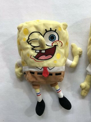 Spongebob TY Beanie Baby Thumbs Up Plush Bean Bag Toys 2004 2010 Wink 2