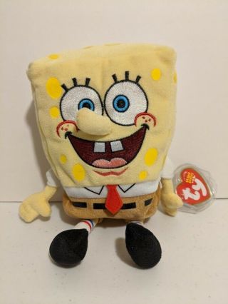 Ty Beanie Baby - Spongebob Squarepants (8 Inch) Very Good With Tags