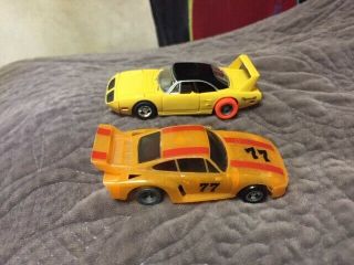 Tyco Yellow Superbird Ho Slot Car And Ideal Slotcar
