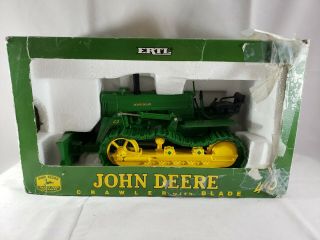 Boxed Diecast - John Deere 1:16 - Ertl Crawler With Blade Tractor