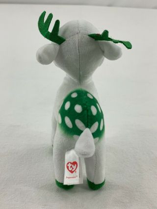 TY Beanie Baby Peppermint Reindeer 6 