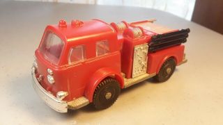 Hubley Tinytoys Vintage 50s 60s Plastic Lafrance Fire Engine Truck About 1:64