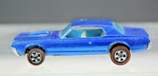 Hot Wheels Redline - 1967 Custom Cougar Blue - White Interior Near