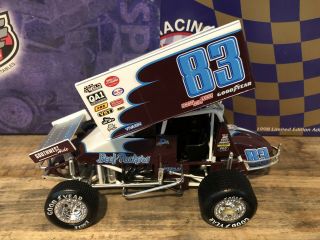 Danny Lasoski 83 Beef Packers 1998 1:18 Action World Of Outlaws Sprint Car