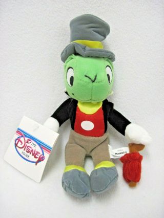 With Tags Disney Mini Bean Bag Jiminy Cricket 8 " Pinocchio