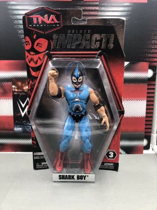 Tna Wrestling Jakks Deluxe Impact Series 3 Shark Boy Sharkboy Figure Wwe