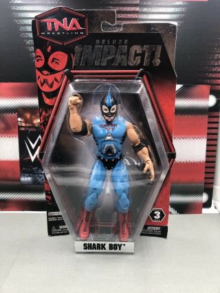 TNA Wrestling Jakks Deluxe Impact Series 3 Shark Boy Sharkboy Figure WWE 2