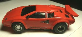 Tyco Red Lamborghini Ho Scale 440x2 Slot Car Afx Tomy Aurora