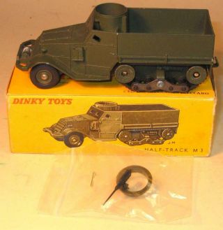 French Dinky Toys No 822 White M3 Half Track 1963 - 65.  Boxed