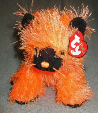 Ty Beanie Baby Punkies " Spookers " The Halloween Cat