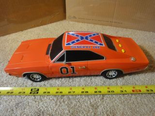 Vintage Dukes Of Hazzard Battery Operated General Lee Model Car W/ Sound.