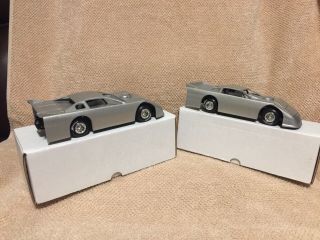 Two (2) 1/24 Action Dirt Late Model Silver Blanks For Custom Die Cast Models