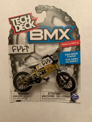 Tech Deck Bmx Finger Bike Series 13,  Cult - Gold