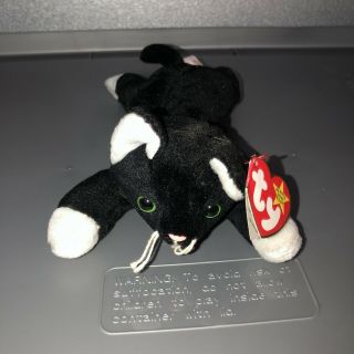 Ty Beanie Babies " Zip " The Black Cat - Mwmts Perfect Gift Retired A Must Have