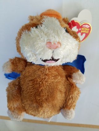 Rare Linny 2008 Guinea Pig Ty Beanie Babies Wonder Pets With Extra Blank Tag