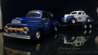 Wix Filters 1951 Ford F - 1 Pickup 1940 Ford Coupe Race Car And Trailer