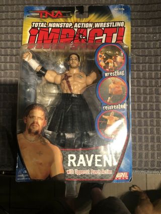 2005 Nwa Tna Impact Marvel Raven Wrestling Figure Wwf Wwe Wcw Ecw