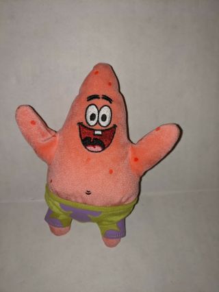 Ty Beanie Baby Patrick Star Starfish Plush Spongebob Squarepants 7 Inches 2004