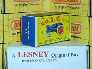 Matchbox Lesney 72a Fordson Major Tractor Type D Empty Box Only