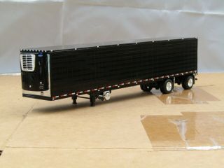 Dcp Black/chrome 53ft Spread Axle Carrier Reefer Trailer No Box 1/64