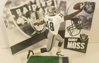 Randy Moss Nfl Series 11 Oakland Raiders (white Jersey) Loose Mcfarlane