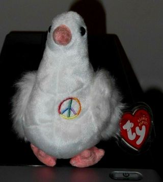 Ty Beanie Baby - Serenity The Peace Dove (6 Inch) With Tags