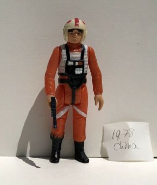 1978 Vintage Star Wars Luke Skywalker X - Wing Pilot Action Figure Complete China