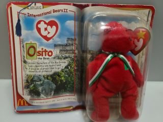 Osito The Bear Beanie Babies Toy 2000 Mcdonalds Ty International Bears Ii