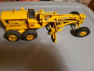 Vintage Caterpiller 12 Grader Made In The Usa Diecast Toy