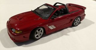 Autoart 1998 Ford Mustang Saleen S351 Convertible - 1/18 Scale Model Car - Red