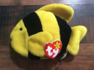 Ty Beanie Buddy Bubbles The Fish 1998 Retired