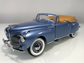 1/9900 Franklin 1941 Lincoln Continental Cabriolet Darian Blue 1:24 Diecast