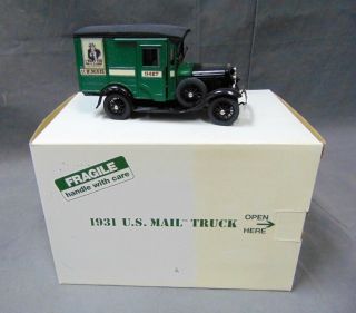 Danbury 1931 Ford Us Mail Truck 1 24 Scale Diecast Model T Postal Carrier
