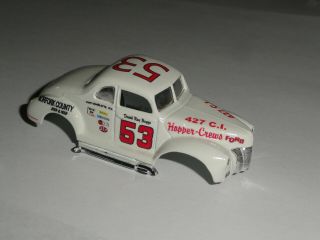 Tyco 53 Hopper - Crews ‘40 Ford Coupe Ho Slot Car Body Only In
