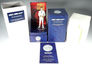 James Bond 007 Corgi Icon Figure Of Scaramanga.  1st Edition In White Box.  Tmwtgg