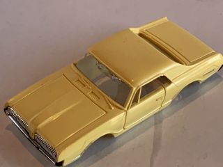 Vintage Aurora Thunderjet 500 1967 Mercury Cougar Slot Car Body Only In Yellow